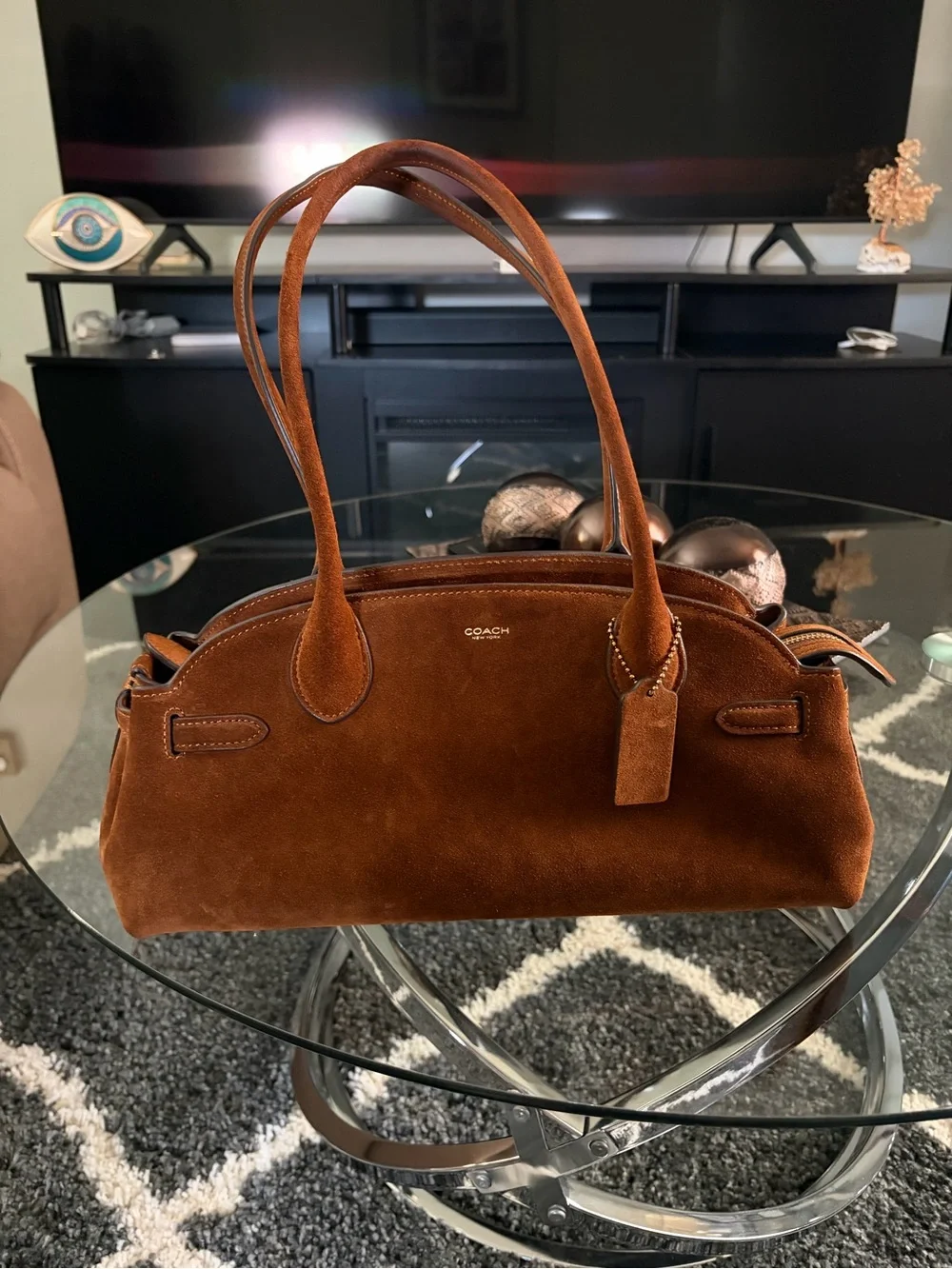 Coach empire carryall 34Shoulder Bag in Rich Brown - Picture 1 of 3